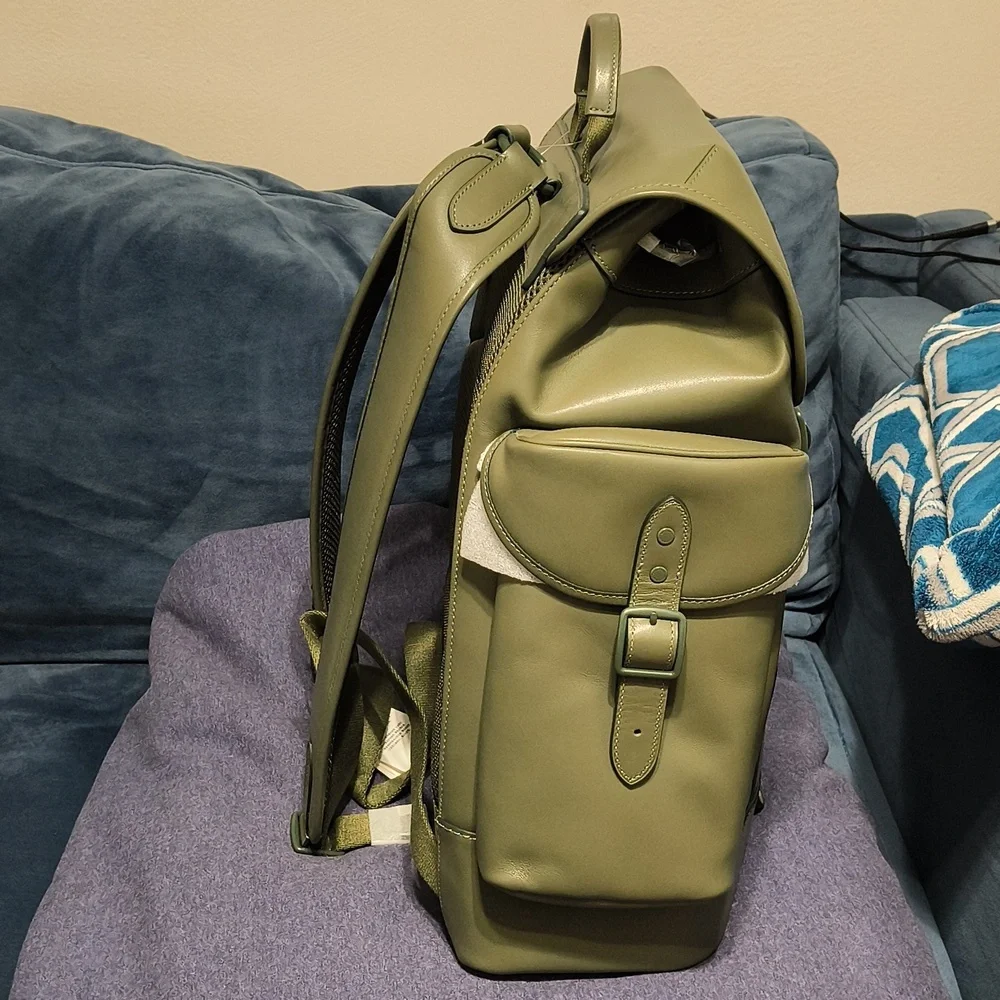 Coach Army Green Hitch Backpack